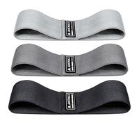 Amonax AMONAX Bandas de Resistencia de Tela para Mujer, elásticas gluteos Sentadillas, Bandas elásticas como Equipo de Ejercicio en casa para Perder Peso, Accesorios Gimnasio para piernas y glúteos
