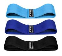 Amonax Bandas de Resistencia de Tela para Mujer, elásticas gluteos Sentadillas, Bandas elásticas como Equipo de Ejercicio en casa para Perder Peso, Accesorios Gimnasio para piernas y glúteos