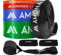 Amonax Juego de Bandas asistidas para Entrenamiento de Fuerza, Bandas de Resistencia para Hombres, Bandas de Potencia de Entrenamiento de Gimnasio en casa, Bandas de Asistencia de Bucle Largo, Bandas