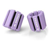Amonax Juego de pesas ajustables para tobillo y muñeca, pesas para piernas de fitness para mujeres y hombres, par de 1 libra/2 libras para entrenamiento de fuerza, pesas de pilates para correr
