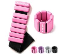 Amonax Adjustable pesas para tobillos, tobilleras gimnasio pesas tobillos para mujeres y hombres, 2x0,5kg pesas tobilleras, pesas muñecas de pilates, pesas para muñecas y tobillos para yoga, danza