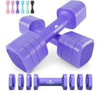 Amonax Pesas Y Mancuernas, 1-5kg Pesas Ajustables, Material de Gimnasio