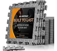 Amonax Suelo Gimnasio Moqueta para El Suelo, Puzzle Esterilla Fitness Tatami Suelo Suelo para Piscina, Baldosas para Piso De Garaje Suelo De Gimnasio, Aparatos De Gimnasia para Casa Gym En Casa