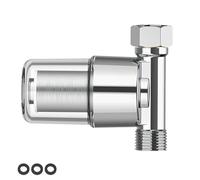 AMONENZ 1/2 Pulgada Filtro de Agua para Ducha, 40 μm Filtro Antical Ducha, Acero Inoxidable Plateado Filtros Afina para Ducha, Filtros de Agua de Bañera, para Grifos y Calentadores de Agua