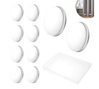 AMONENZ 10 Piezas Pesos Cortina de Ducha, Magnético Pesos para Cortinas, Redondo Pesos de Cortina Magnéticos, Blanco Contrapesos Cortinas, para Cortinas de Ducha, Sábanas, Manteles