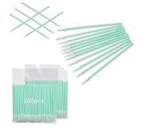 AMONENZ 200 Piezas Palillos de Esponja de Limpieza, Puntiagudas Varillas de Hisopos, Multifuncionales Bastoncillos, para Lentes de Cámara, Plotters, Impresoras, Lentes ópticas