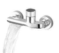 AMONENZ Grifo Bañera, Plata Doble Función Grifo Ducha Termostatico con Perilla Antideslizante, Aleación de Cobre Grifos de Ducha, para Duchas de Pared, Dormitorios y Hoteles