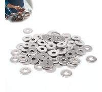 AMONENZ M5 Arandelas Planas 200 Piezas, Acero Inoxidable Arandelas de Bloqueo, M5 Arandelas para Tornillos, 15 mm Arandelas de Sellado, para Unir Tornillos, Tuercas, Varillas Roscadas