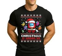 Among Christmas Us | Ugly Christmas Christmas - Camiseta para hombre, Negro , M