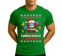 Among Christmas Us | Ugly Christmas Christmas - Camiseta para hombre, verde, S