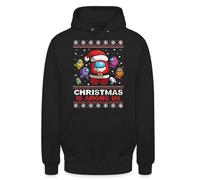 Among Christmas Us | Ugly Christmas Sweater Navidad Sudadera con capucha, Negro , M