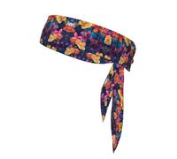 Among The Flowers - Bandana deportiva de doble cara con cordón de doble cara, adecuada para tenis, correr y yoga