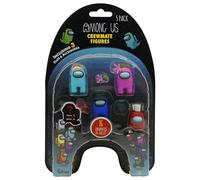 Among Us Crewmate figures 5 pack blister (S1)-1 hidden figure+ 3 hats& accessories