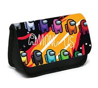 Among Us Estuches Escolares, NALCY Estuche de lápices Among Us, Estuche de lápices con impresión 3D, Funda Organizador Portalapices de Gran Capacidad Portátil para Adolescentes Estudiantes