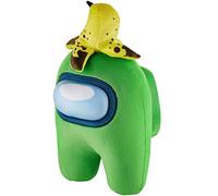 Among Us Huggable Serie 2, color verde con plátano, altura 30 cm