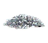 AMONIDA 1000 Uds. Cristales de Cristal de Diamantes de Imitación para Decoración Artesanal Adecuados para Ropa y Accesorios (01 AB blanco)