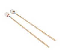 AMONIDA 2 Mazos de Hilo de Marimba, Cabezas Redondas de Dureza Media, de bambú Cómodo y Suave, con Cabeza de Hongo Envuelta en Hilo de Algodón Duradero, para Tocar Xilófono, Enseñanza de Música