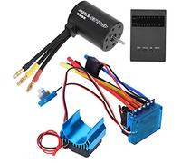 AMONIDA 3650 Motor sin Escobillas 3100KV Potente Juego de Tarjeta de Programa de Disipador de Calor ESC para Coche 1/10 RC (60A)
