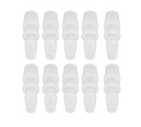 AMONIDA Accesorio Reductor de Púas para Manguera, Duradero e Inodoro, para Conexión de Tubo de Silicona, Ideal para Tuberías de Bomba, Hecho de Material PP, 10 Uds. (Adaptador 7.9-11.1)