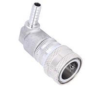 AMONIDA Acoplador de Barril de Cerveza Homebrew, Dispensador de Conector Rápido, Adaptador de Gas de Acero Inoxidable Duradero para Sistemas de Mini Barril
