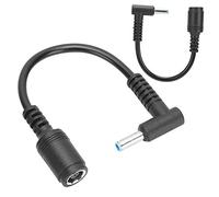 AMONIDA Adaptador de Enchufe para Ordenador Portátil, 2 uds., Fiable, Hembra de 7,4x5,0mm a Macho de 4,5x3,0mm para Diseño Portátil y