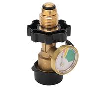 AMONIDA Adaptador de Tanque de Gasolina con Dial Codificado por Colores para Detección de Fugas y Monitoreo de Nivel de para Conexiones Tipo POL - Diseño Compacto de Cobre, 1 Unidad