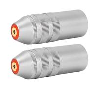 AMONIDA Adaptador XLR Macho de 4 Pines a Hembra Balanceada de 2,5 Mm, Convertidor de Adaptador de de 2 Piezas con Conectores Chapados en Oro de Metal Antiinterferencias para Mezcladores de Micrófono,