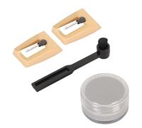 AMONIDA Aguja de Repuesto para Tocadiscos Kit 4 en 1 para Amantes de la Música con Rendimiento de Sonido Premium para Tocadiscos Universales Oro 2 Piezas