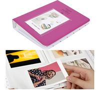 AMONIDA Álbum de Fotos Deslizable para 64 Recuerdos de 3", Estuche Compacto y Elegante para Mini 9/8/8+, Ideal para Coleccionar Fotos y Entradas (Púrpura de uva)