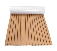 AMONIDA Alfombrilla para Suelo para Barcos, Hoja de Cubierta de Espuma EVA de Primera Calidad, 90 X 240 Cm, Superficie Autoadhesiva Antideslizante con Almohadilla de Goma, Ideal para Pisos de