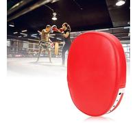 AMONIDA Almohadilla para Objetivo de Entrenamiento de Boxeo, Flexible y Resistente Al Desgaste para Taekwondo, Sanda y Boxeo - 24x20x5cm, Material PU de Calidad (Rojo)