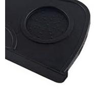 AMONIDA Almohadilla para Prensa de café, Tapete de Silicona para Prensa de café, Duradero, Fácil de Limpiar, para el Hogar, Cafetería, Cocina, 1 Unidad (Negro M 17,5x12,5x0,6/6,9x4,9x0,24 pulgadas)