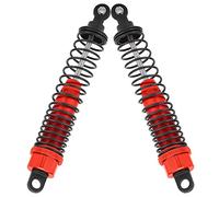 AMONIDA Amortiguador RC Ajustable de 110 Mm para Slash 2WD, Diseño de Resorte de Metal para Mayor Estabilidad y Reducción de Vibraciones, Juego de 2 (rojo)