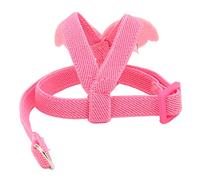 AMONIDA Arnés para Pájaros y Loros para Mascotas, Correa de Tracción Ajustable Resistente a Mordeduras para Entrenamiento, Ultraligera para un Ajuste Cómodo, 1 Juego (Pink)