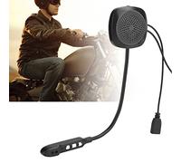 AMONIDA Auriculares de Motocicleta Bluetooth 5.0 Auriculares de Llamada Manos Libres para Montar en Motocicleta Negro 2 Unidades