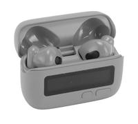 AMONIDA Auriculares Inalámbricos Bluetooth 5.2 con Cancelación de Ruido y Pantalla Retro para Fitness y Juegos: Ergonómicos Portátiles (Gray)