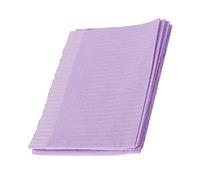 AMONIDA Baberos Dentales Desechables, Hojas Absorbentes a Prueba de Fugas para Profesionales de Salón de Odontología y Uñas, 125 Uds. (PURPLE)