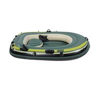 AMONIDA Barco de Pesca Inflable para Dos Personas, PVC Verde, para Surfear y Derivar, Capacidad de Carga de 200kg