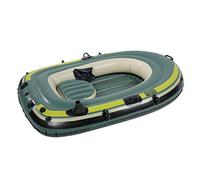 AMONIDA Barco de Pesca Inflable para Dos Personas, PVC Verde, para Surfear y Derivar, Capacidad de Carga de 200kg