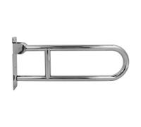 AMONIDA Barra de Agarre para Baño Abatible hacia Arriba Riel de Seguridad Ergonómico de Acero Inoxidable para Personas Mayores y Discapacitados Tubo de 32 Mm Capacidad de 200 KG