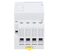 AMONIDA BCH8-63 63A 400V AC DC Interruptor de Bobina Modular Electrónico, Contactor Modular 4No, Contactor de Voltaje Doméstico Voltaje de Aislamiento 500VAC, Ideal para la Mayoría de los Edificios