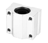 AMONIDA Bloque Deslizante de Rodamiento Lineal SC12UU, Aleación de Aluminio Duradera para Equipos Silenciosos de Alta Velocidad, 2 Piezas, Movimiento Suave