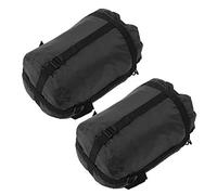 AMONIDA Bolsa de Almacenamiento para Saco de Dormir, Bolsa de Compresión Oxford de 2 Piezas, con Correa Inferior con Cordón para Acampar, Senderismo, Actividades Al Aire, Ideal para Almacenamiento