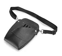 AMONIDA Bolsa para Tijeras de Barbería, Portaherramientas de Peluquería Portátil e Impermeable para Profesionales, Hecho de Cuero PU Duradero, 20,5 X 15cm