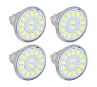 AMONIDA Bombilla 15LED MR11 Foco de Ahorro de Energía para Sala de Estar 500LM 5W 4PCS 1.4x1.4in (Blanco frío)
