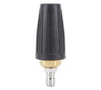 AMONIDA Boquilla Turbo para Lavadora a Presión de 3000 PSI, Punta Giratoria Duradera para una Limpieza Eficiente en Espacios Reducidos, Conexión Rápida de 1/4 pulg., Acero Inoxidable y Latón (030)
