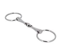 AMONIDA Broca de Filete de Boca de Caballo con Junta Tórica a Prueba de Herrumbre, Control Cómodo para Todo Tipo de Caballos con Acero Inoxidable de 10,8x3 Pulgadas