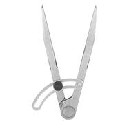 AMONIDA Brújula Artesanal de Cuero de Acero, Ajustable hasta 170 Mm, Herramienta para Trabajar el Cuero con Fácil Operación para Artesanos del