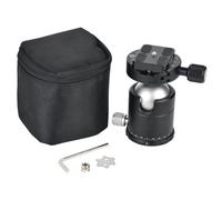 AMONIDA Cabezal Esférico Panorámico Profesional de 44 Mm con Triple Bloqueo para Cámara DSLR monopié Trípode, Cabezal Esférico Giratorio de 360° para Ajustes Precisos, Herramienta Ideal para