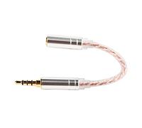AMONIDA Cable Adaptador de Macho a Hembra para HiFiman ZX300A, Ligero, Sonido Claro, Cable de Conversión de 3,5 Mm, 14 Cm/5, Pulgadas (3, revolución equilibrada 2, Hembra equilibrada)
